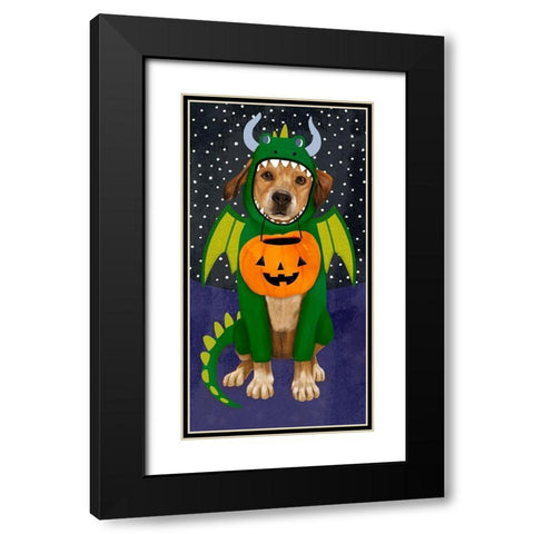 Halloween Pets Collection B Black Modern Wood Framed Art Print with Double Matting by Borges, Victoria