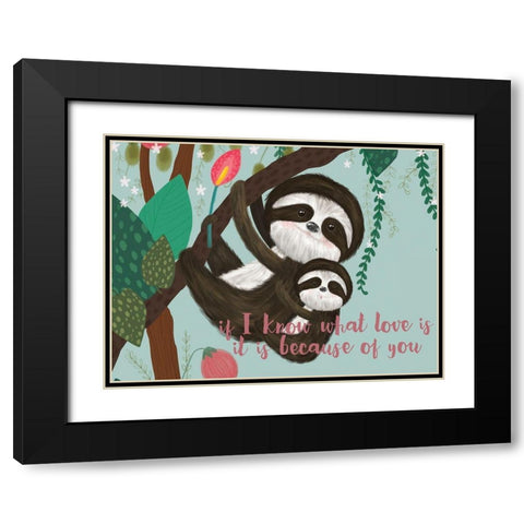 Mothers Love Collection A Black Modern Wood Framed Art Print with Double Matting by Hernandez, Larisa