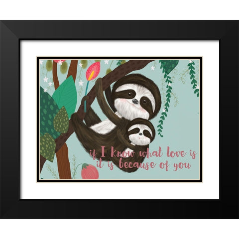 Mothers Love Collection A Black Modern Wood Framed Art Print with Double Matting by Hernandez, Larisa