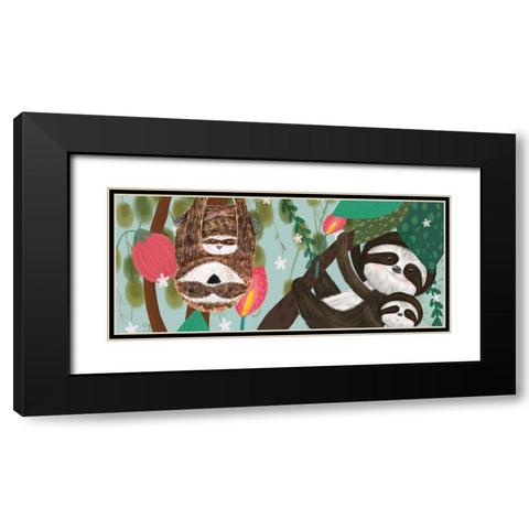 Mothers Love Collection D Black Modern Wood Framed Art Print with Double Matting by Hernandez, Larisa
