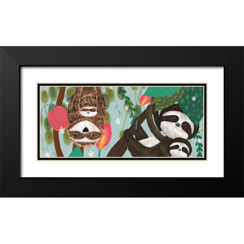 Mothers Love Collection D Black Modern Wood Framed Art Print with Double Matting by Hernandez, Larisa