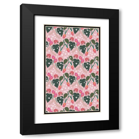 Mothers Love Collection E Black Modern Wood Framed Art Print with Double Matting by Hernandez, Larisa