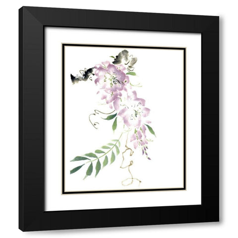 Circle of Love Black Modern Wood Framed Art Print with Double Matting by Parker, Nan Rae