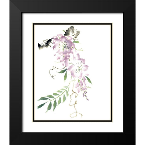 Circle of Love Black Modern Wood Framed Art Print with Double Matting by Parker, Nan Rae