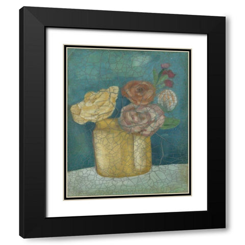 Flower Market I Black Modern Wood Framed Art Print with Double Matting by Zarris, Chariklia