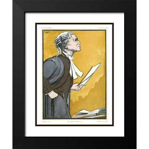 The Law Journal I Black Modern Wood Framed Art Print with Double Matting by Kapp