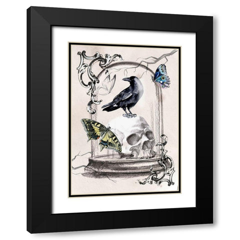 Nevermore Collection B Black Modern Wood Framed Art Print with Double Matting by Parker, Jennifer Paxton