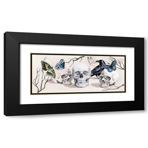 Nevermore Collection D Black Modern Wood Framed Art Print with Double Matting by Parker, Jennifer Paxton