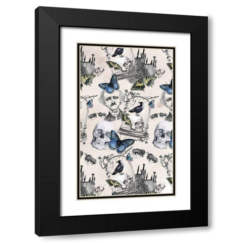 Nevermore Collection E Black Modern Wood Framed Art Print with Double Matting by Parker, Jennifer Paxton