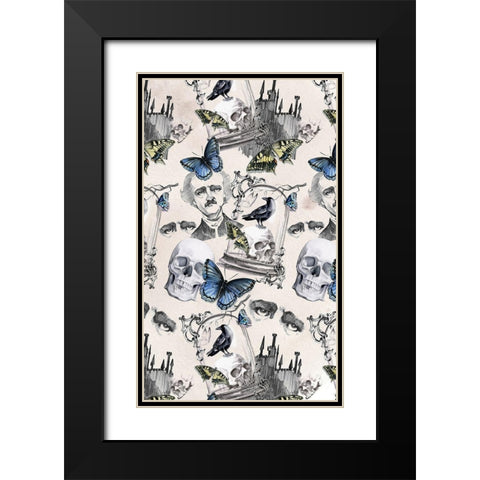 Nevermore Collection E Black Modern Wood Framed Art Print with Double Matting by Parker, Jennifer Paxton