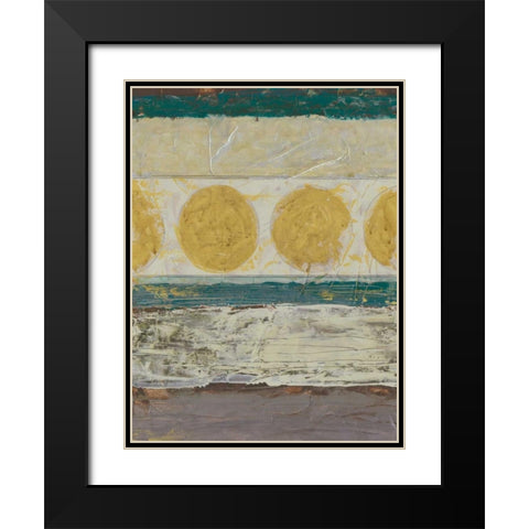 Circular Momentum I Black Modern Wood Framed Art Print with Double Matting by Vess, June Erica