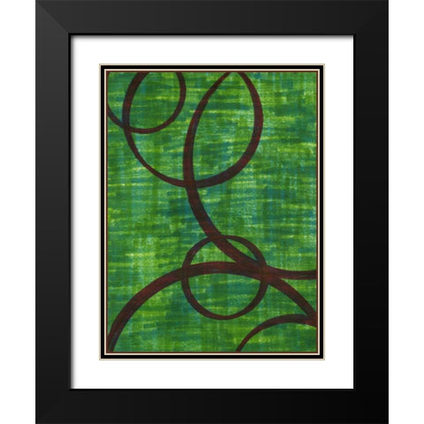 Crimson Trace I Black Modern Wood Framed Art Print with Double Matting by McMullen, Charles