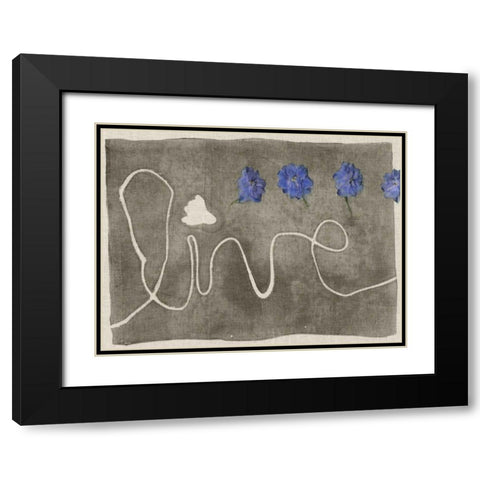 Simple Words III Black Modern Wood Framed Art Print with Double Matting by Goldberger, Jennifer