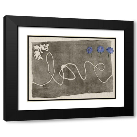 Simple Words IV Black Modern Wood Framed Art Print with Double Matting by Goldberger, Jennifer