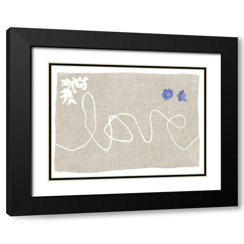 Simple Words VI Black Modern Wood Framed Art Print with Double Matting by Goldberger, Jennifer