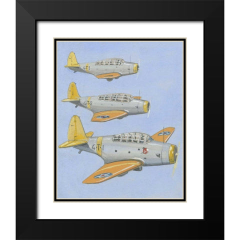 Army Trainer III Black Modern Wood Framed Art Print with Double Matting by Unknown