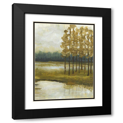 Etoile II Black Modern Wood Framed Art Print with Double Matting by McMullen, Charles