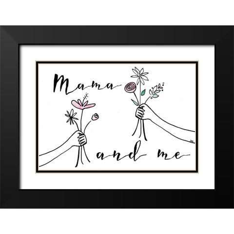 Got It From My Mama Collection A Black Modern Wood Framed Art Print with Double Matting by Sizemore, Natalie