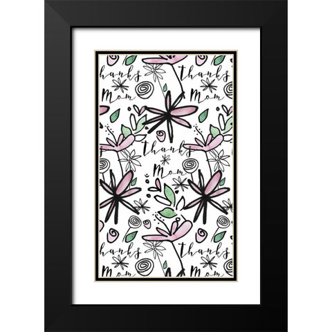 Got It From My Mama Collection E Black Modern Wood Framed Art Print with Double Matting by Sizemore, Natalie