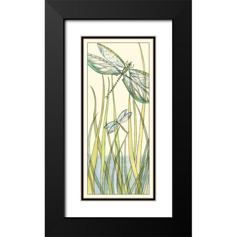 Gossamer Dragonflies II Black Modern Wood Framed Art Print with Double Matting by Zarris, Chariklia