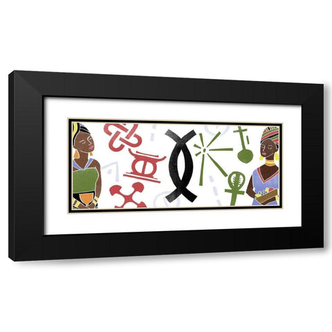 Kwanzaa Celebration Collection D Black Modern Wood Framed Art Print with Double Matting by Vess, June Erica