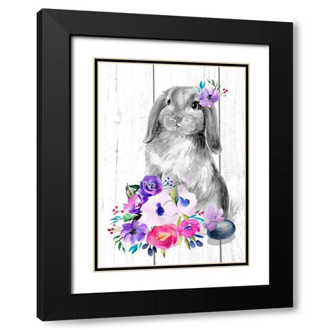 Bright Easter Bouquet Collection B Black Modern Wood Framed Art Print with Double Matting by Parker, Jennifer Paxton