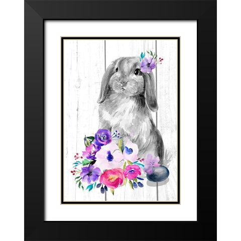 Bright Easter Bouquet Collection B Black Modern Wood Framed Art Print with Double Matting by Parker, Jennifer Paxton