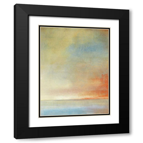 Tranquil II Black Modern Wood Framed Art Print with Double Matting by OToole, Tim