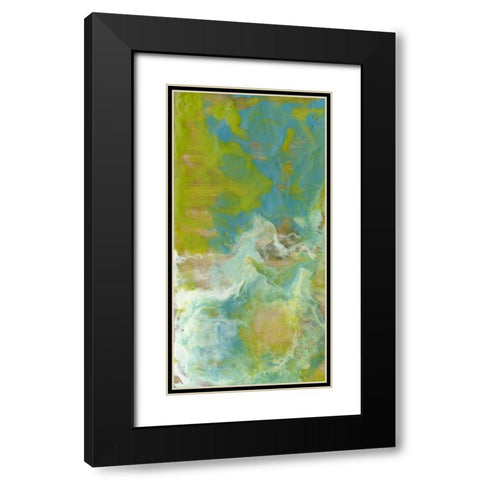 Amorphous I Black Modern Wood Framed Art Print with Double Matting by Goldberger, Jennifer