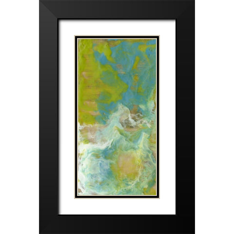 Amorphous I Black Modern Wood Framed Art Print with Double Matting by Goldberger, Jennifer