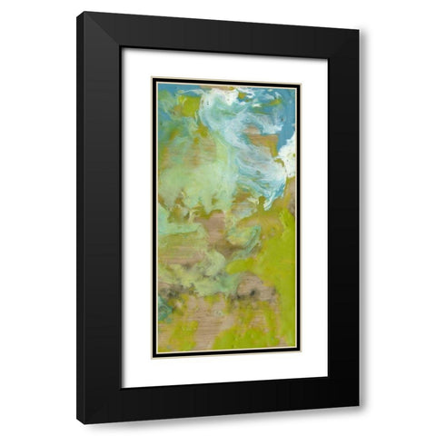 Amorphous II Black Modern Wood Framed Art Print with Double Matting by Goldberger, Jennifer