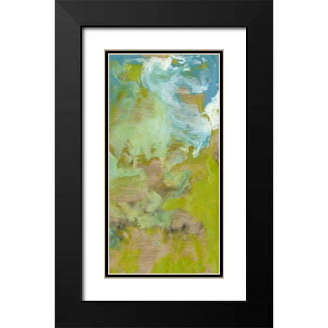 Amorphous II Black Modern Wood Framed Art Print with Double Matting by Goldberger, Jennifer