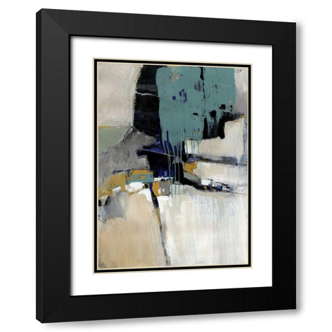 Fluidity I Black Modern Wood Framed Art Print with Double Matting by OToole, Tim