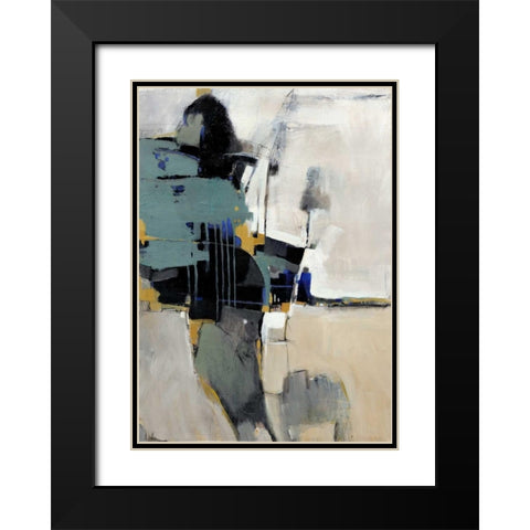 Fluidity II Black Modern Wood Framed Art Print with Double Matting by OToole, Tim