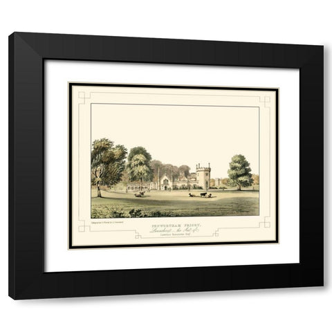 Lancashire Castles III Black Modern Wood Framed Art Print with Double Matting by Greenwood, C.J.