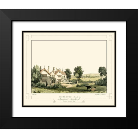 Lancashire Castles IV Black Modern Wood Framed Art Print with Double Matting by Greenwood, C.J.