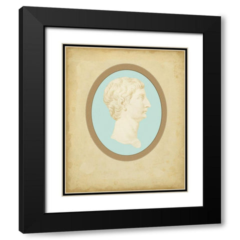 Spa Cameo I Black Modern Wood Framed Art Print with Double Matting by Bartolozzi, F.