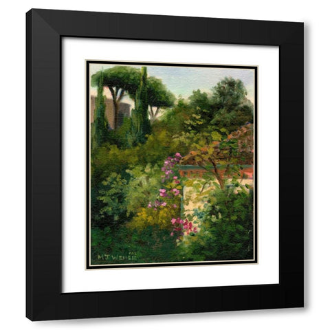 The Villa Next Door Black Modern Wood Framed Art Print with Double Matting by Weber, Mary Jean