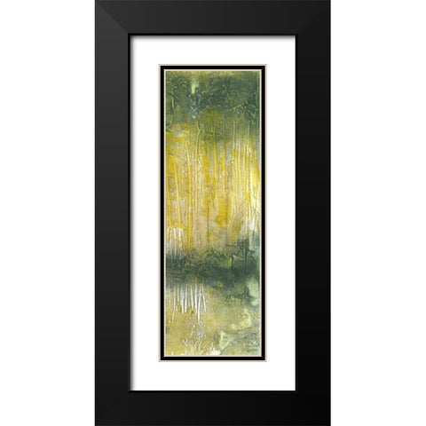 Treeline Abstract II Black Modern Wood Framed Art Print with Double Matting by Goldberger, Jennifer