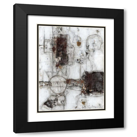 Metaphysical I Black Modern Wood Framed Art Print with Double Matting by Crawford, Beverly