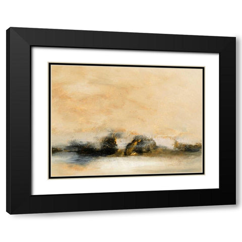Land I Black Modern Wood Framed Art Print with Double Matting by Gordon, Sharon