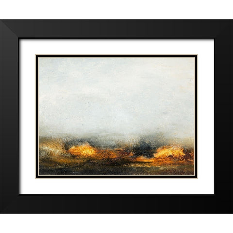 Land III Black Modern Wood Framed Art Print with Double Matting by Gordon, Sharon
