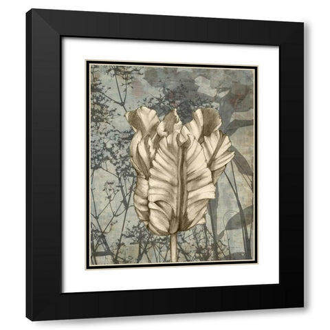 Tulip and Wildflowers VII Black Modern Wood Framed Art Print with Double Matting by Goldberger, Jennifer