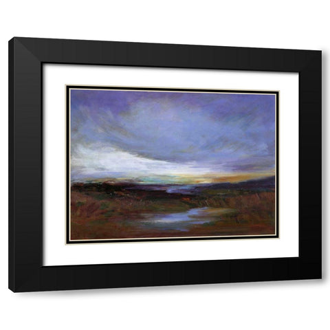 Coastal Wetlands Black Modern Wood Framed Art Print with Double Matting by Finch, Sheila