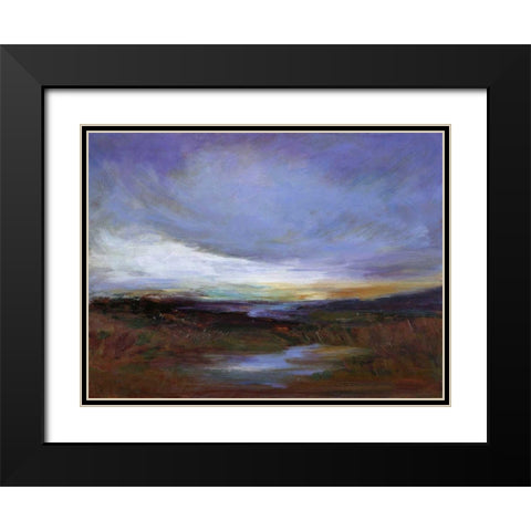 Coastal Wetlands Black Modern Wood Framed Art Print with Double Matting by Finch, Sheila
