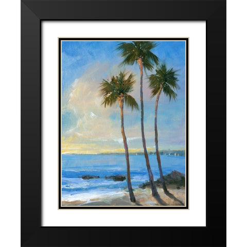 Tropical Breeze II Black Modern Wood Framed Art Print with Double Matting by OToole, Tim