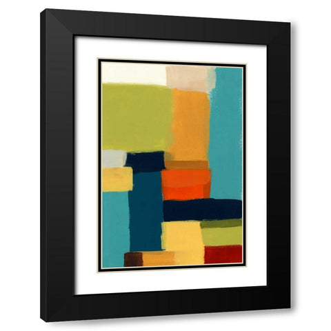 Metro Palette II Black Modern Wood Framed Art Print with Double Matting by Vess, June Erica