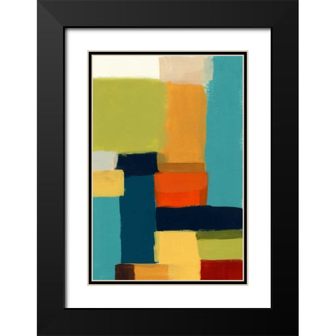 Metro Palette II Black Modern Wood Framed Art Print with Double Matting by Vess, June Erica