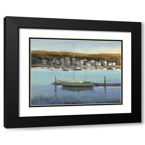 Harbor View II Black Modern Wood Framed Art Print with Double Matting by OToole, Tim