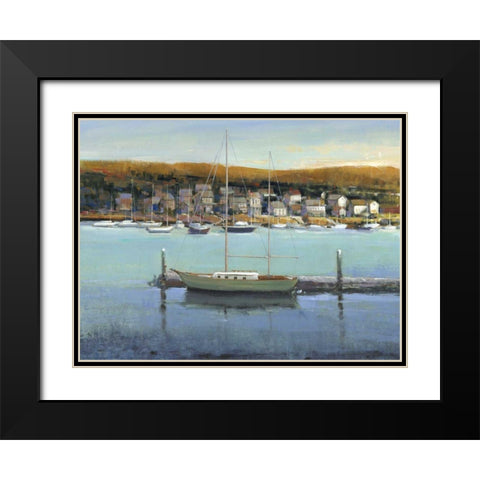 Harbor View II Black Modern Wood Framed Art Print with Double Matting by OToole, Tim